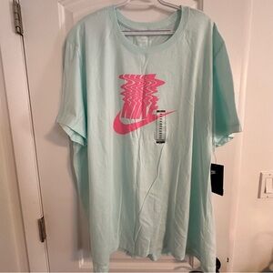 Nike Teal and Pink graphic tee, 3XL